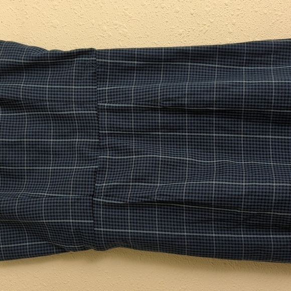 Aeropostale Mini Plaid Windowpane Dres Blue Academia School Girl y2k Strappy - Picture 6 of 11